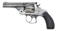 Rare Smith & Wesson 38 Double Action Revolver with Experimental Etched Embellishments