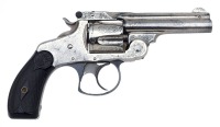 Rare Smith & Wesson 38 Double Action Revolver with Experimental Etched Embellishments - 2