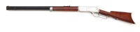 Rare and Early Winchester Model 1876 First Model Open Top Rifle in Half Nickel Finish - 6