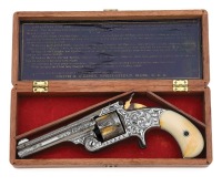 Attractive Cased & Engraved Smith & Wesson No. 1 1/2 Single Action Revolver