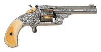 Attractive Cased & Engraved Smith & Wesson No. 1 1/2 Single Action Revolver - 2