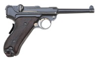 DWM Model 1900 American Eagle Luger Pistol with Rare Ideal Shoulder Stock Grips