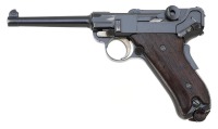 DWM Model 1900 American Eagle Luger Pistol with Rare Ideal Shoulder Stock Grips - 2