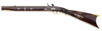 Stunning High Grade Silver Mounted Flintlock Takedown Sporting Rifle by Castle Sutherland of Geneva, New York - 2