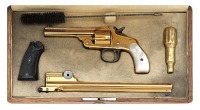 Rare Cased Smith & Wesson Third Model 38 Single Action Revolver Combination Set
