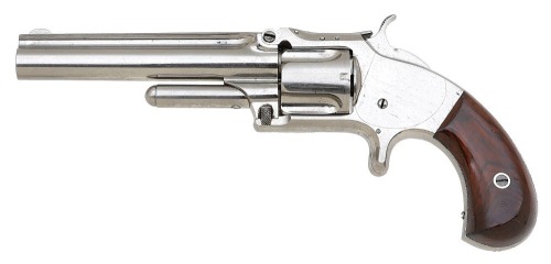 Wonderful & Extremely Rare Smith & Wesson No. 3 41 RF Single Action Pocket Revolver Likely Displayed at the 1867 Paris Exposition