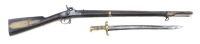 New Hampshire Altered U.S. Model 1841 Percussion Rifle by Robbins, Kendall & Lawrence with Bayonet