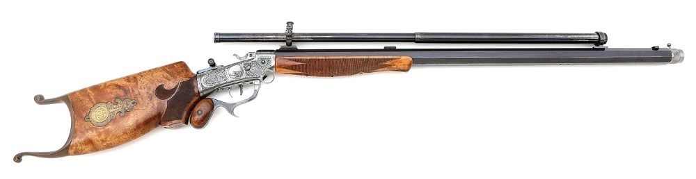 The Famous C.W. Rowland Pope Ballard Muzzleloading Schuetzen Rifle