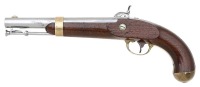 Extremely Rare U.S. Springfield 1845 Experimental Maynard-Primed Percussion Pistol Formerly of the William Locke & Norm Flayderman Collections - 2