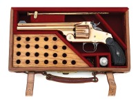 Lovely Cased Smith & Wesson New Model No. 3 Revolver Belonging to Renowned Marksman & Olympian Walter Winans