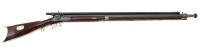 Wonderful New York Heavy Percussion Halfstock Target Rifle with Full-length Telescopic Sight Attributed to Eli E. Caswell