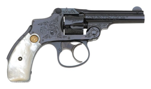 Smith & Wesson Factory Engraved 32 Safety Hammerless Revolver