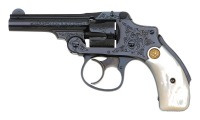 Smith & Wesson Factory Engraved 32 Safety Hammerless Revolver - 2