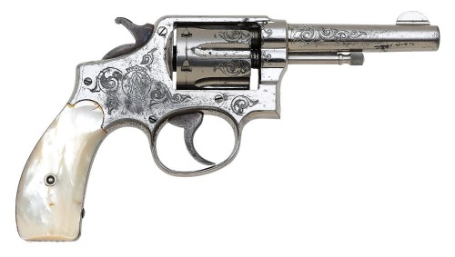 Smith & Wesson Factory Engraved First Model 38 Hand Ejector Revolver
