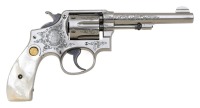 Smith & Wesson Factory Engraved Second Model 38 Hand Ejector Revolver