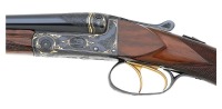 Lovely Custom Engraved & Gold-Inlaid Belgian Smallbore Boxlock Double Shotgun with Francotte Markings - 4