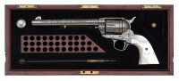 Extremely Handsome Custom Engraved Colt Single Action Army by Barry Lee Hands