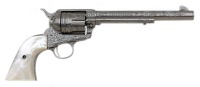 Extremely Handsome Custom Engraved Colt Single Action Army by Barry Lee Hands - 2