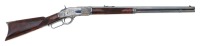 Very Fine Custom Engraved Winchester First Model 1873 Lever Action Rifle by Barry Lee Hands