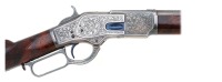 Very Fine Custom Engraved Winchester First Model 1873 Lever Action Rifle by Barry Lee Hands - 3