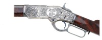Very Fine Custom Engraved Winchester First Model 1873 Lever Action Rifle by Barry Lee Hands - 4
