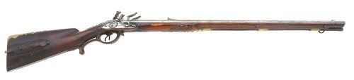 German Fullstock Flintlock Double Buchsflinte by A. Huhnstock of Hannover