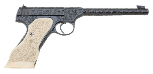Engraved Colt Woodsman Semi-Auto Pistol