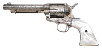 Custom Engraved Colt Single Action Army Revolver - 2