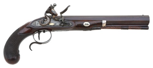 Rare Pair of American Flintlock Pistols by Haslett of Baltimore