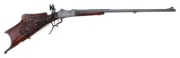 Unmarked German System Martini Schuetzen Rifle with Fancy Carved Stock
