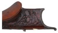 Unmarked German System Martini Schuetzen Rifle with Fancy Carved Stock - 2