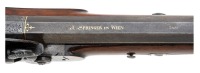 Attractive Austrian Reverse Lock Percussion Schuetzen Rifle by Johann Springer - 3