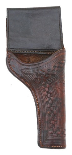 Tooled Leather Open Top holster
 by Jos. Sullivan of Fort Benton Montana
