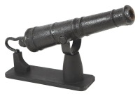 Antique Iron Monkey Tail Swivel Cannon