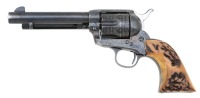 Custom Engraved Colt Single Action Army Revolver - 2
