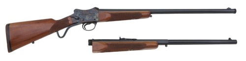 Custom W.W. Greener Martini Falling Block Shotgun & Rifle Two-Barrel Set by Ed Lander