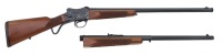 Custom W.W. Greener Martini Falling Block Shotgun & Rifle Two-Barrel Set by Ed Lander