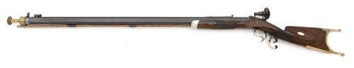 San Francisco Heavy Halfstock Percussion Schuetzen Rifle by Alois Schneider
