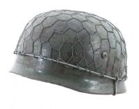 German M38 Fallschirmjäger Paratrooper Stahlhelm with Post-War Liner