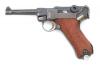 German P.08 Luger S/42 Pistol by Mauser