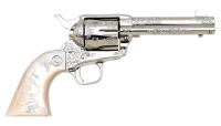 Engraved Colt Third Generation Single Action Army Revolver