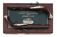 George Washington & Robert E. Lee Commemorative Flintlock Pistols - 2