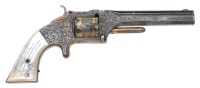 Very Fine & Important Engraved & Cased Smith & Wesson No. 2 Revolver Presented to Major General Joseph Hooker by the U.S. Sanitary Commission - 2