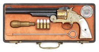 Stunning Gustave Young Exhibition Engraved Smith & Wesson Second Model American Revolver Displayed by the Company at the Moscow & Vienna World Fairs in 1872 & 1873 and at the Centennial Exhibition in Philadelphia in 1876