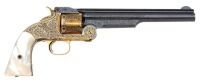Stunning Gustave Young Exhibition Engraved Smith & Wesson Second Model American Revolver Displayed by the Company at the Moscow & Vienna World Fairs in 1872 & 1873 and at the Centennial Exhibition in Philadelphia in 1876 - 2