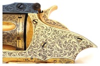 Stunning Gustave Young Exhibition Engraved Smith & Wesson Second Model American Revolver Displayed by the Company at the Moscow & Vienna World Fairs in 1872 & 1873 and at the Centennial Exhibition in Philadelphia in 1876 - 4