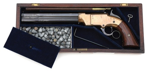 Very Fine Cased Volcanic Repeating Arms Co. Lever Action Navy Pistol