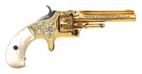 Lovely Oscar Young Engraved & Folsom Arms Co. Cased Smith & Wesson No. 1 Third Issue Revolver - 2