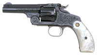Exceptional Gustave Young Columbian Exhibition Engraved Smith & Wesson New Model No. 3 Revolver