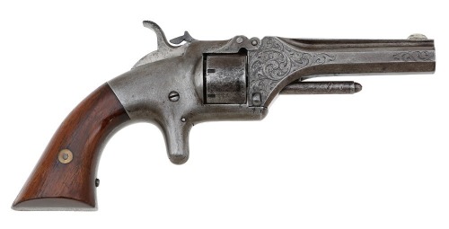 Engraved Manhattan Firearms Co. Single Action Pocket Revolver